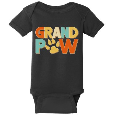 Grand Paw Funny Dog Grandpa Baby Bodysuit