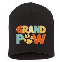 Grand Paw Funny Dog Grandpa Short Acrylic Beanie