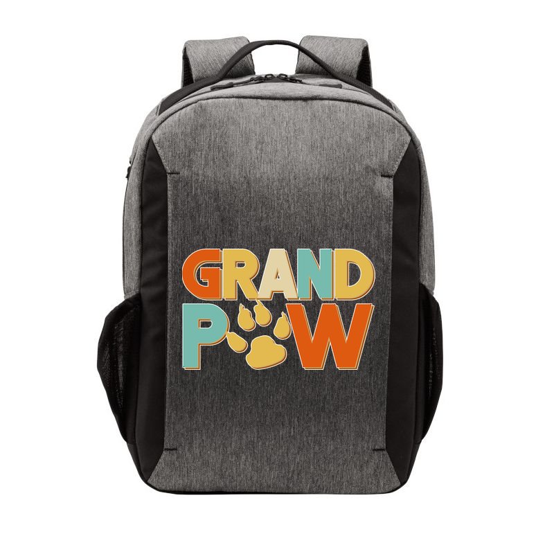 Grand Paw Funny Dog Grandpa Vector Backpack