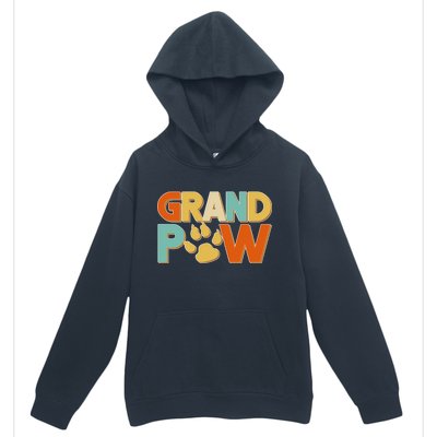 Grand Paw Funny Dog Grandpa Urban Pullover Hoodie