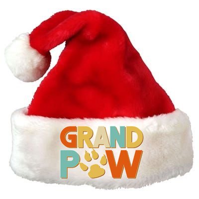 Grand Paw Funny Dog Grandpa Premium Christmas Santa Hat