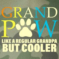 Grand Paw Like A Regular Grandpa But Cooler Legacy Tie Dye Trucker Hat