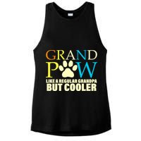 Grand Paw Like A Regular Grandpa But Cooler Ladies PosiCharge Tri-Blend Wicking Tank