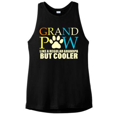 Grand Paw Like A Regular Grandpa But Cooler Ladies PosiCharge Tri-Blend Wicking Tank