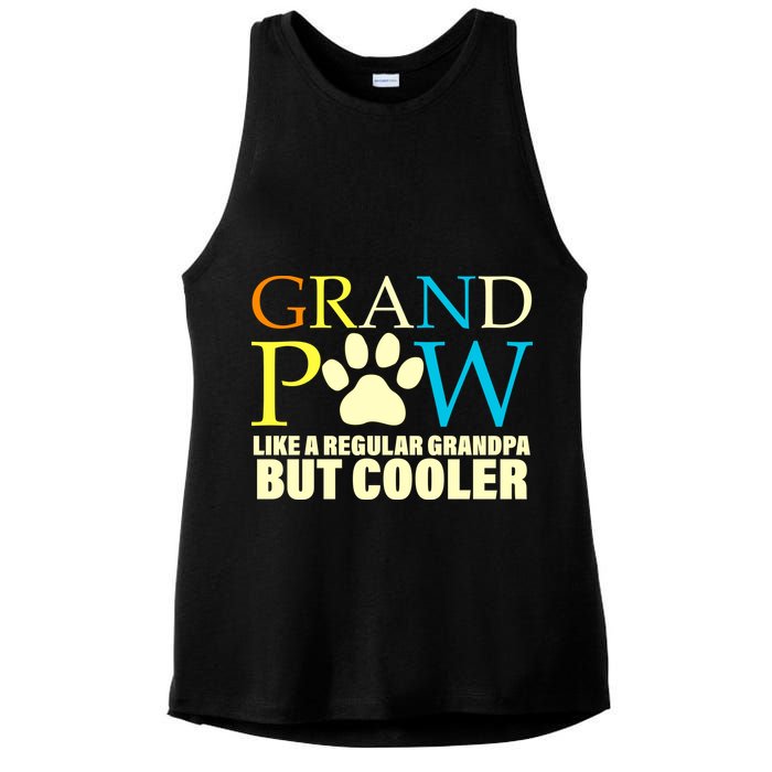 Grand Paw Like A Regular Grandpa But Cooler Ladies PosiCharge Tri-Blend Wicking Tank