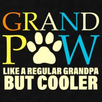Grand Paw Like A Regular Grandpa But Cooler Ladies PosiCharge Tri-Blend Wicking Tank