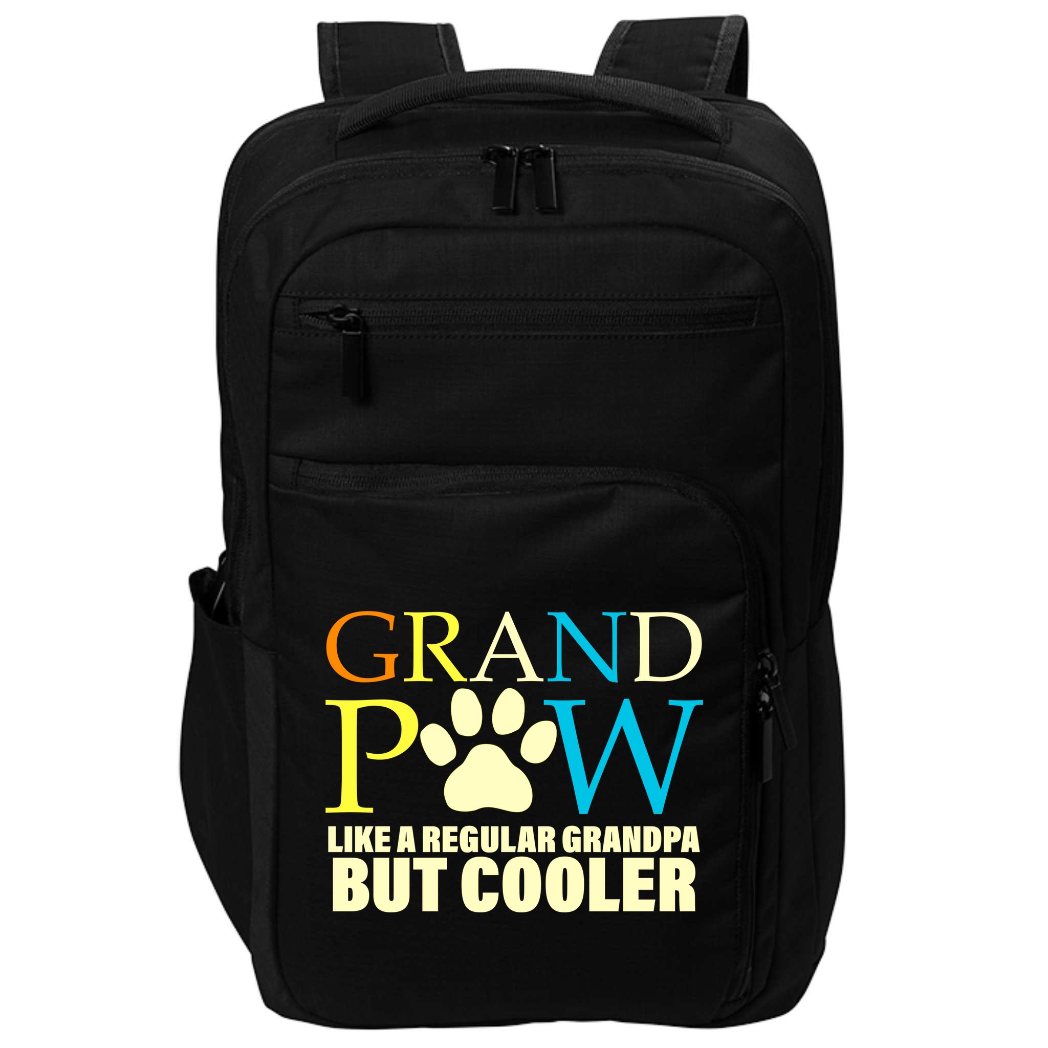 Grand Paw Like A Regular Grandpa But Cooler Impact Tech Backpack