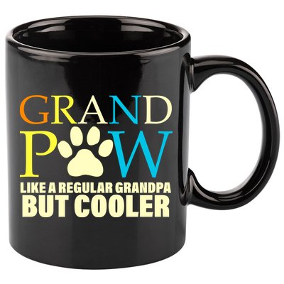 Grand Paw Like A Regular Grandpa But Cooler 11oz C Handle Ceramic Mug
