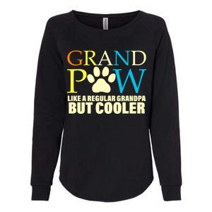 Grand Paw Like A Regular Grandpa But Cooler Womens California Wash Sweatshirt