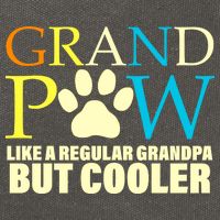 Grand Paw Like A Regular Grandpa But Cooler Cotton Canvas Backpack