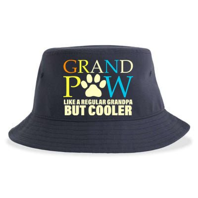 Grand Paw Like A Regular Grandpa But Cooler Sustainable Bucket Hat