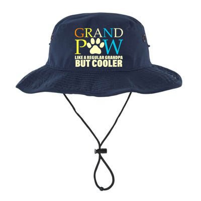 Grand Paw Like A Regular Grandpa But Cooler Bucket Hat