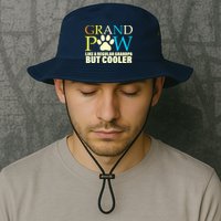 Grand Paw Like A Regular Grandpa But Cooler Bucket Hat