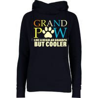 Grand Paw Like A Regular Grandpa But Cooler Womens Funnel Neck Pullover Hood