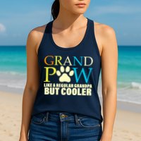 Grand Paw Like A Regular Grandpa But Cooler Womens Tank Top