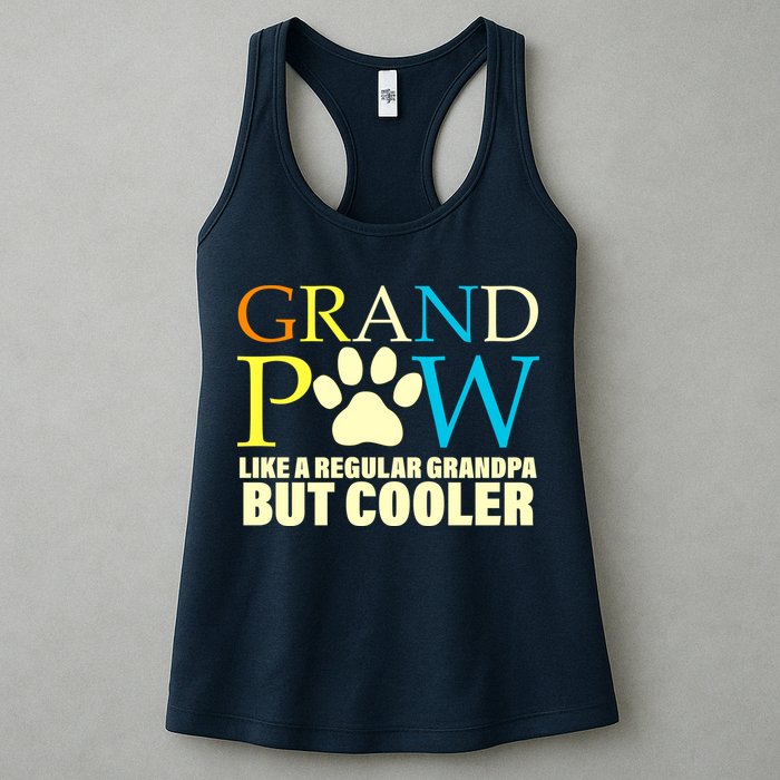 Grand Paw Like A Regular Grandpa But Cooler Womens Tank Top