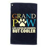 Grand Paw Like A Regular Grandpa But Cooler Golf Towel