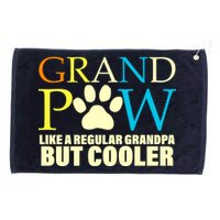 Grand Paw Like A Regular Grandpa But Cooler Grommeted Golf Towel