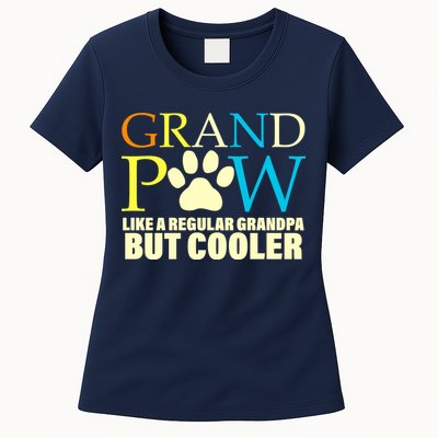 Grand Paw Like A Regular Grandpa But Cooler Womens T-Shirt