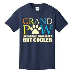 Grand Paw Like A Regular Grandpa But Cooler Kids T-Shirt