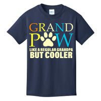 Grand Paw Like A Regular Grandpa But Cooler Kids T-Shirt