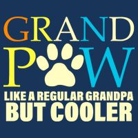 Grand Paw Like A Regular Grandpa But Cooler Kids T-Shirt
