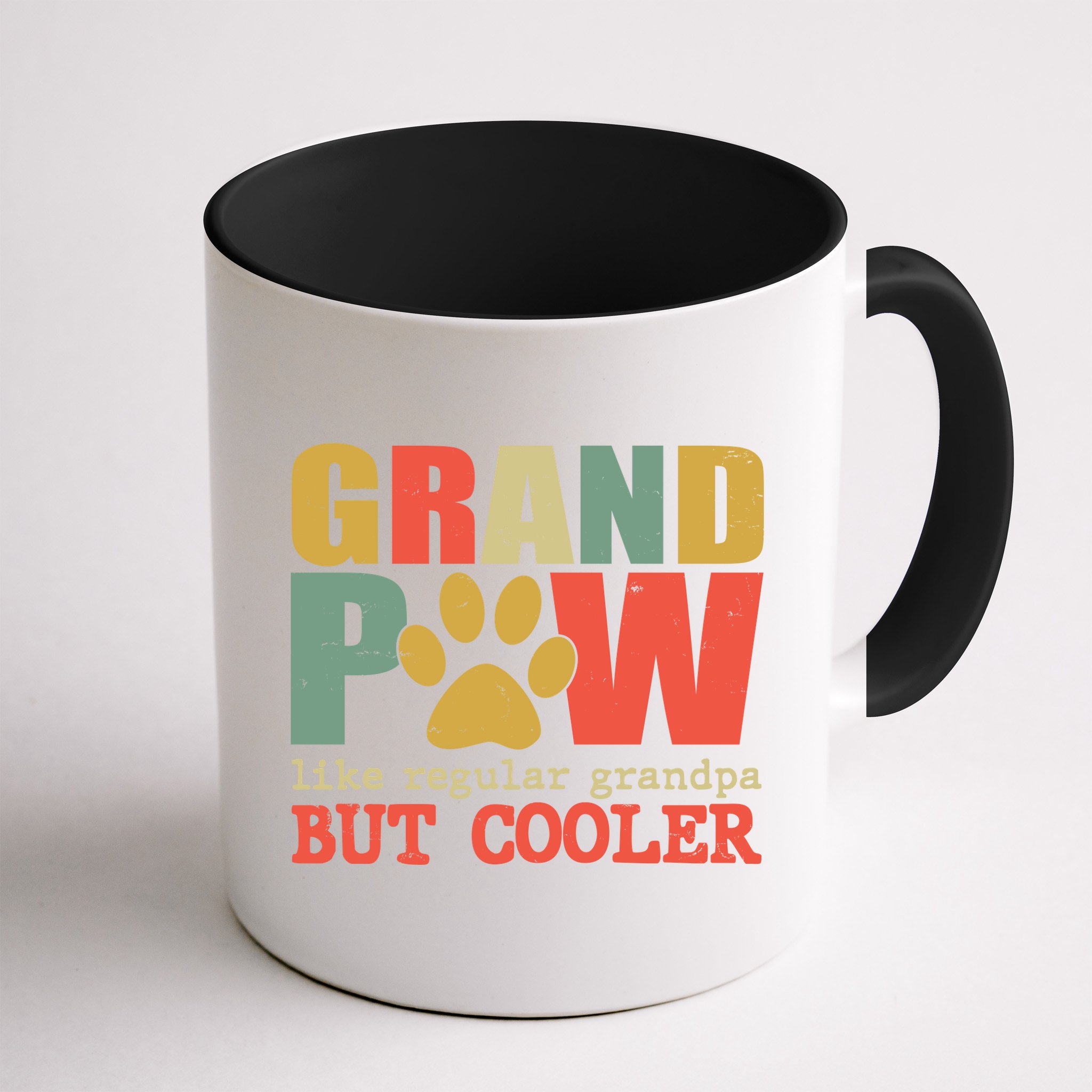 Grand Paw Like A Regular Grandpa But Cooler Vintage Mug