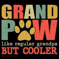Grand Paw Like A Regular Grandpa But Cooler Vintage Mug