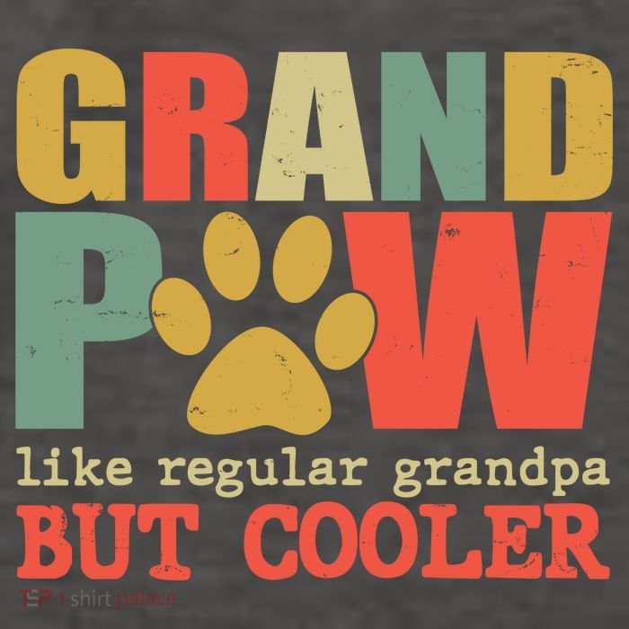 Grand Paw Like A Regular Grandpa But Cooler Vintage Vector Backpack
