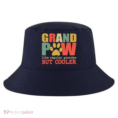 Grand Paw Like A Regular Grandpa But Cooler Vintage Cool Comfort Performance Bucket Hat