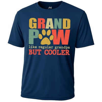 Grand Paw Like A Regular Grandpa But Cooler Vintage Performance Shirt