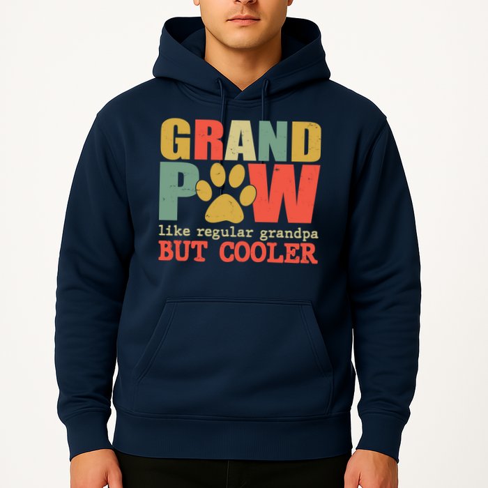Grand Paw Like A Regular Grandpa But Cooler Vintage Hoodie
