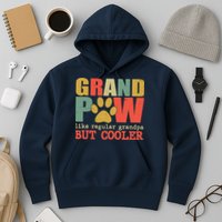 Grand Paw Like A Regular Grandpa But Cooler Vintage Hoodie