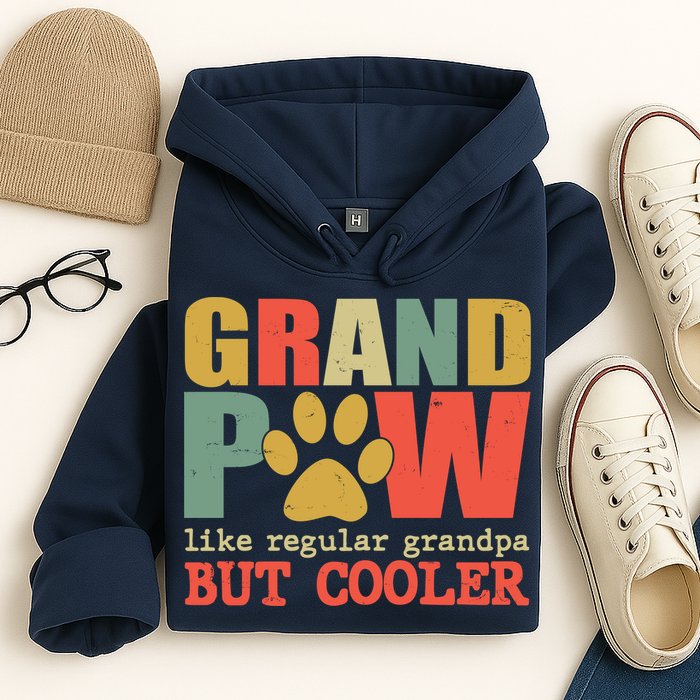 Grand Paw Like A Regular Grandpa But Cooler Vintage Hoodie