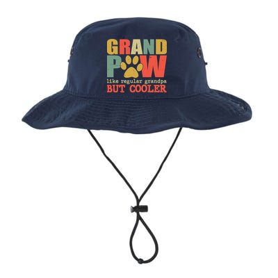 Grand Paw Like A Regular Grandpa But Cooler Vintage Bucket Hat