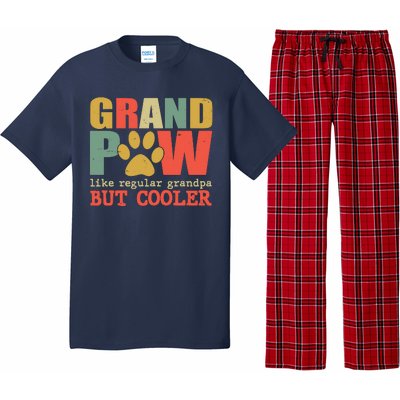 Grand Paw Like A Regular Grandpa But Cooler Vintage Pajama Set