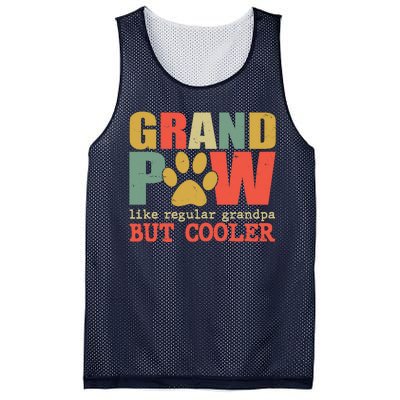 Grand Paw Like A Regular Grandpa But Cooler Vintage Mesh Reversible Basketball Jersey Tank