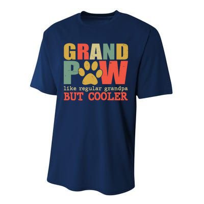 Grand Paw Like A Regular Grandpa But Cooler Vintage Performance Sprint T-Shirt