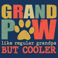 Grand Paw Like A Regular Grandpa But Cooler Vintage Premium T-Shirt