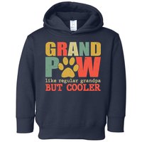 Grand Paw Like A Regular Grandpa But Cooler Vintage Toddler Hoodie