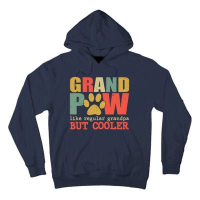 Grand Paw Like A Regular Grandpa But Cooler Vintage Tall Hoodie