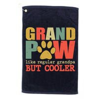 Grand Paw Like A Regular Grandpa But Cooler Vintage Golf Towel