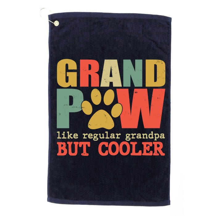 Grand Paw Like A Regular Grandpa But Cooler Vintage Golf Towel