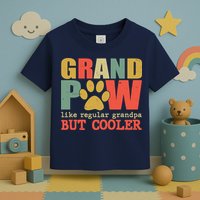 Grand Paw Like A Regular Grandpa But Cooler Vintage Toddler T-Shirt