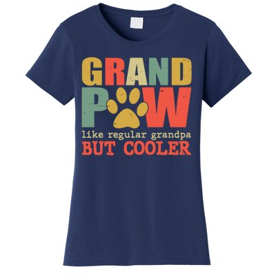 Grand Paw Like A Regular Grandpa But Cooler Vintage Women's T-Shirt