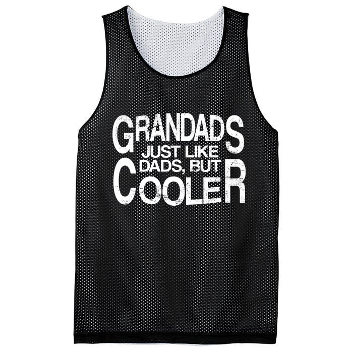 Grandads Just like Dad But Cooler Mesh Reversible Basketball Jersey Tank