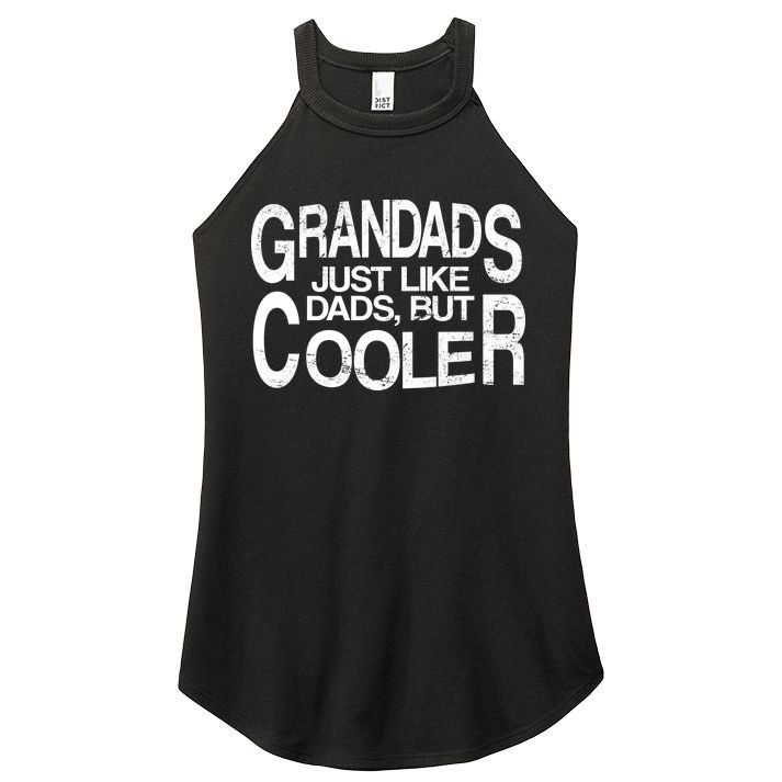 Grandads Just like Dad But Cooler Women's Perfect Tri Rocker Tank