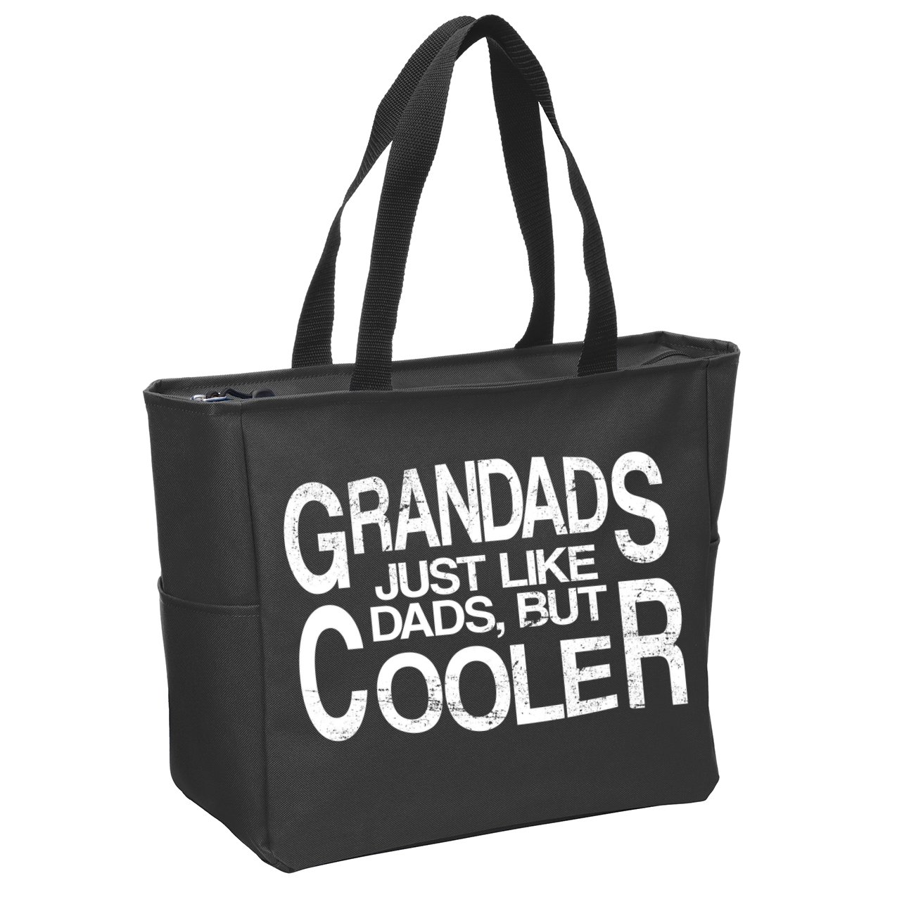 Grandads Just like Dad But Cooler Zip Tote Bag