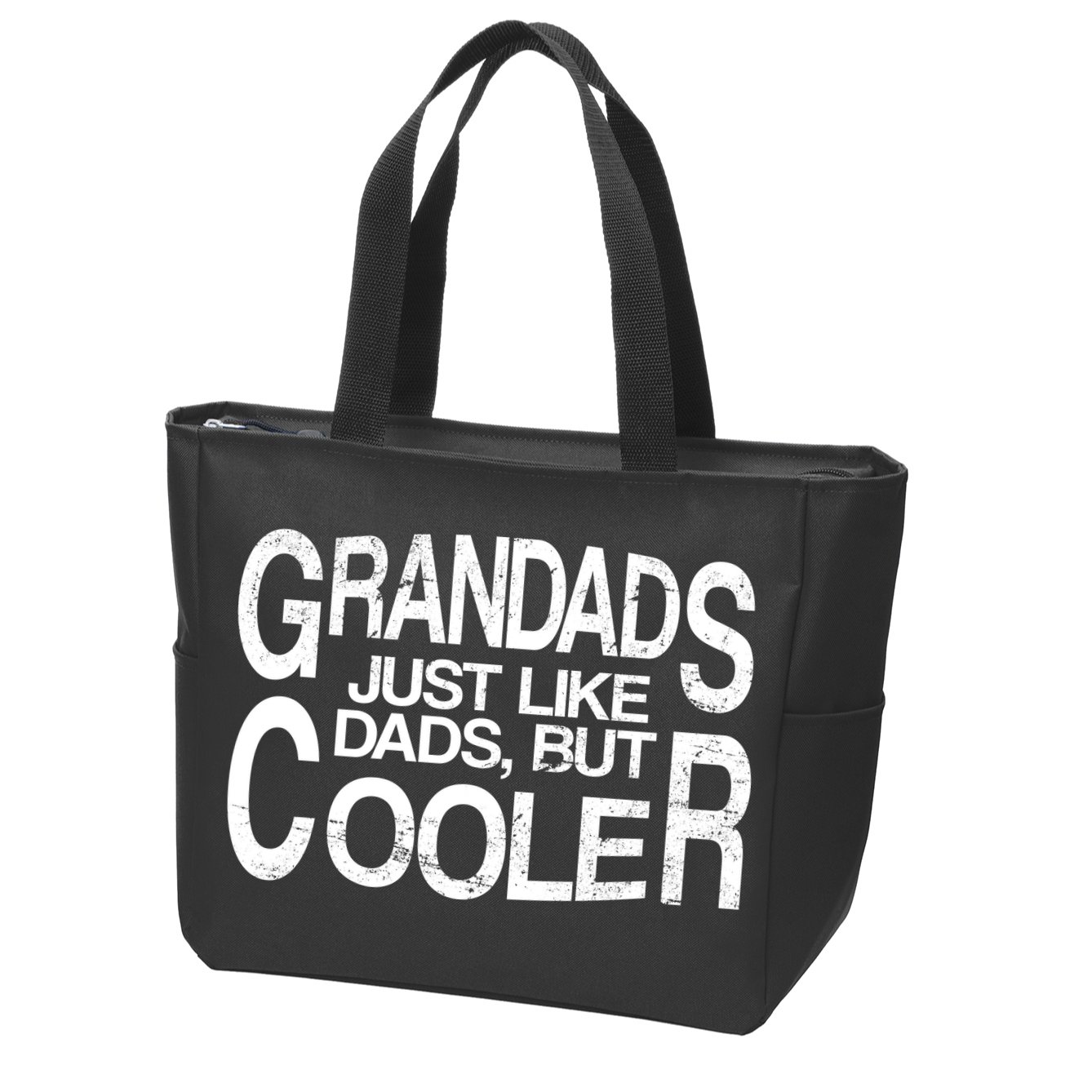 Grandads Just like Dad But Cooler Zip Tote Bag