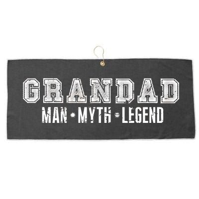 Granddad Man Myth Legend Large Microfiber Waffle Golf Towel